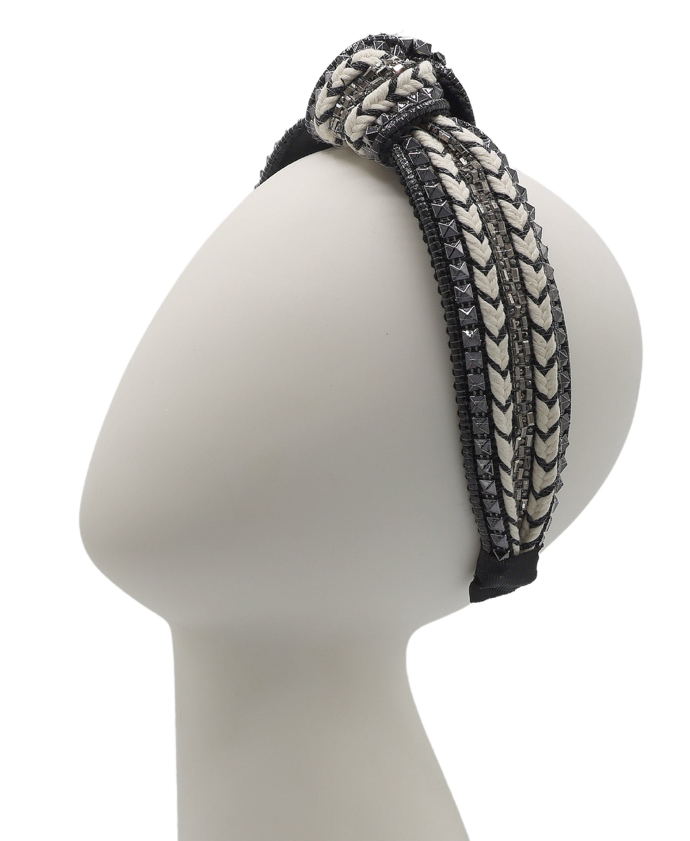 Knotted Headband w/ Studs view 1