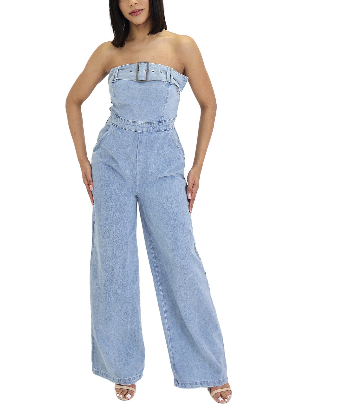 Denim Jumpsuit view 1