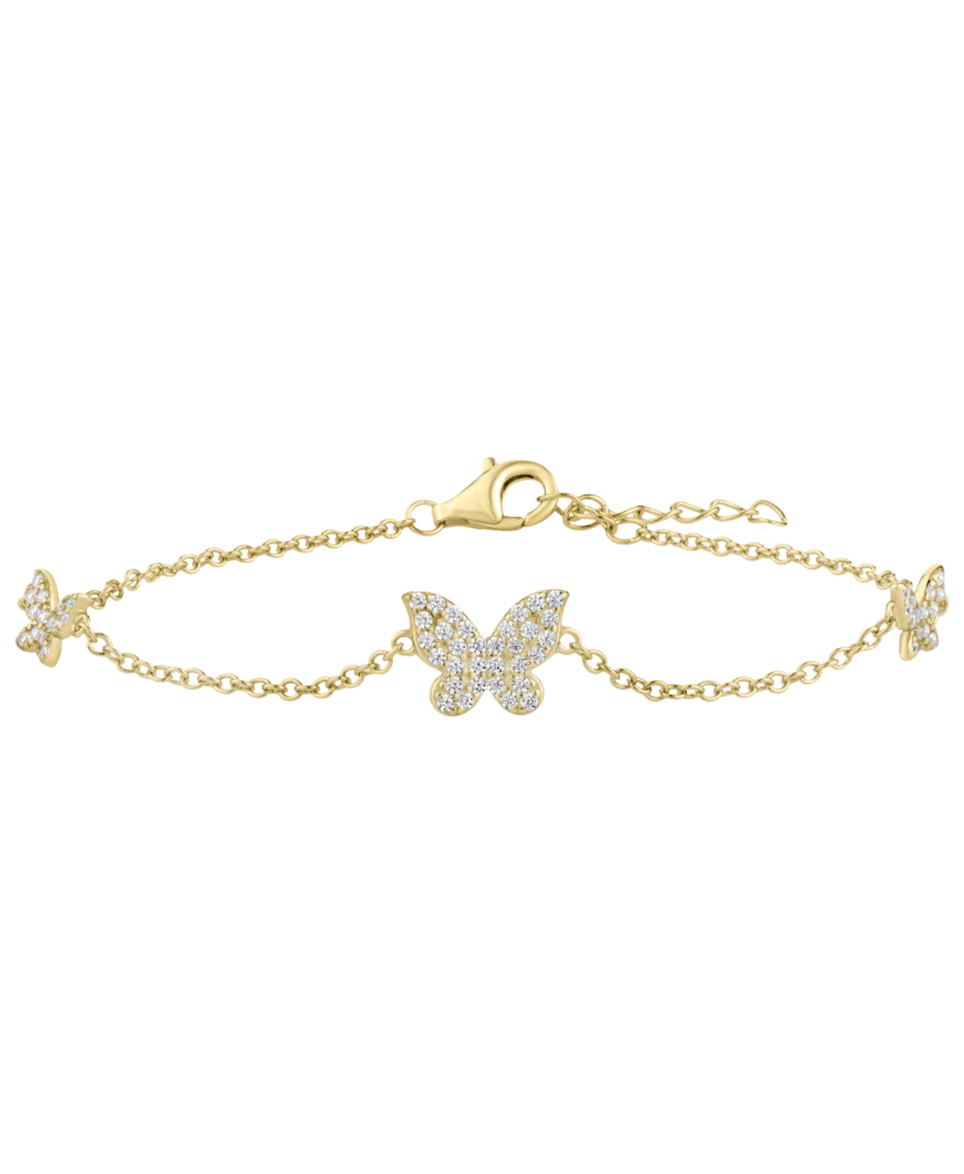 Sterling Silver Butterfly Bracelet view 1