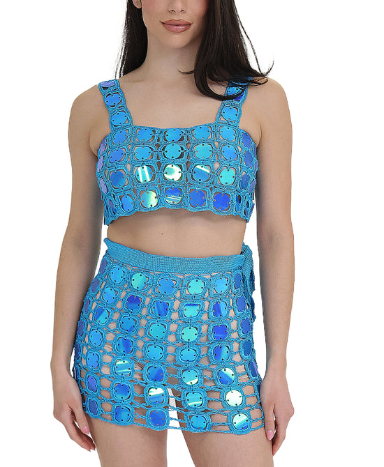 Sequin Crop Top view 