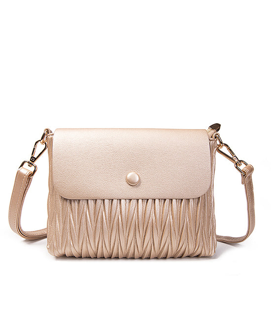 Faux Leather Textured Crossbody Bag view 1