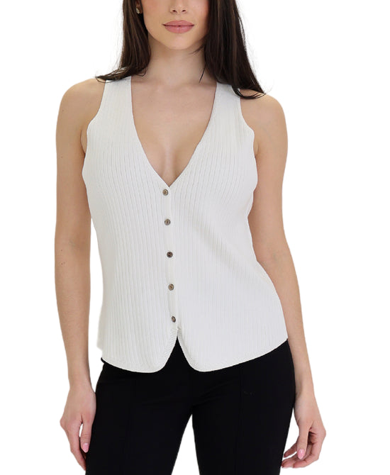 Ribbed Knit Top view 