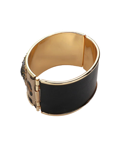 Animal Print Embellished Bangle Bracelet image 2