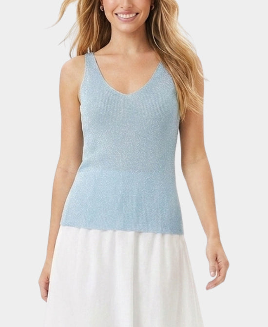 
Shimmer Tank in SKY BLUE view 1