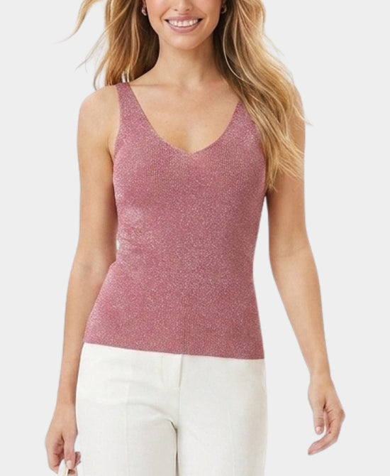 
Shimmer Tank in DEEP ROSE view 1