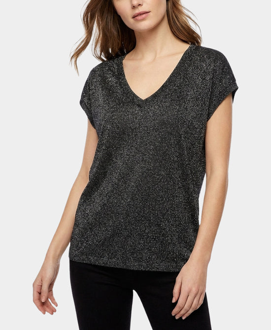 
Shimmer Tee in BLACK view 1