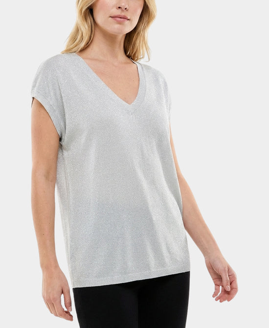 
Shimmer Tee in SILVER view 1
