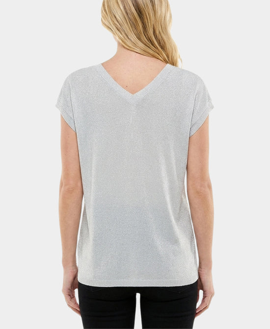 
Shimmer Tee in SILVER view 2