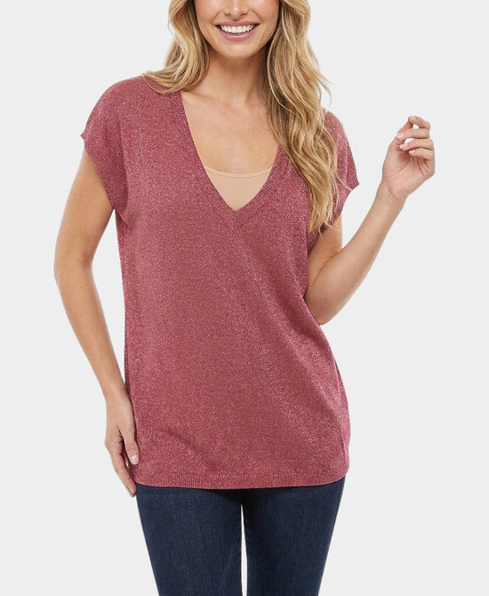 
Shimmer Tee in BERRY view 1