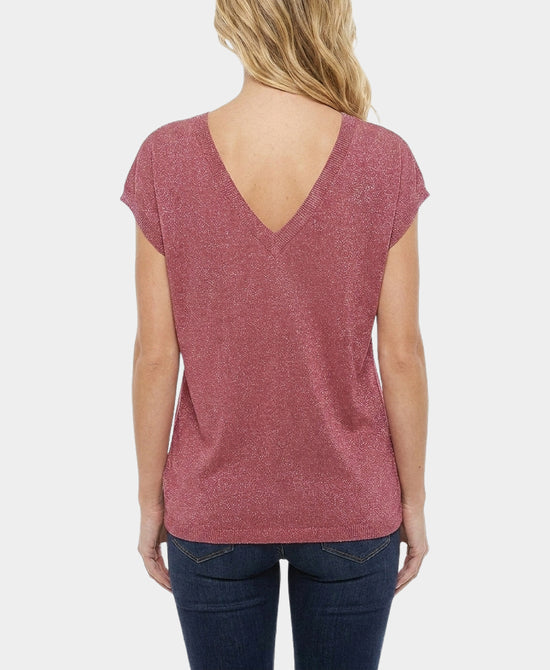 
Shimmer Tee in BERRY view 2