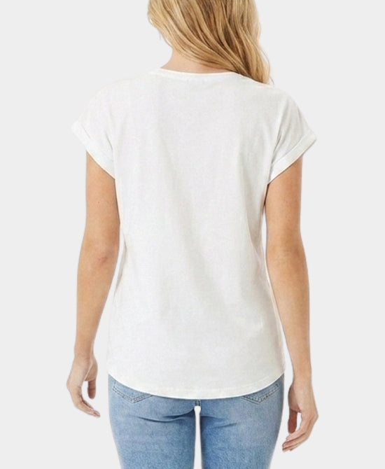 
Girls Tee w/ Sequins in WHITE MULTI view 2