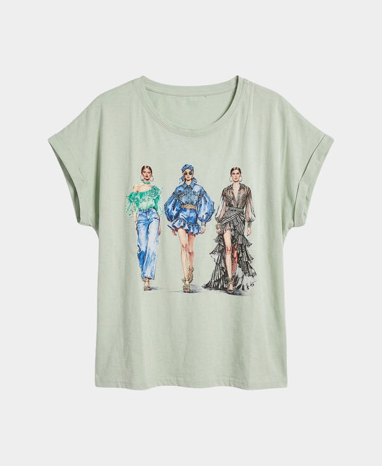 
Girls Tee w/ Sequins in MINT view 2