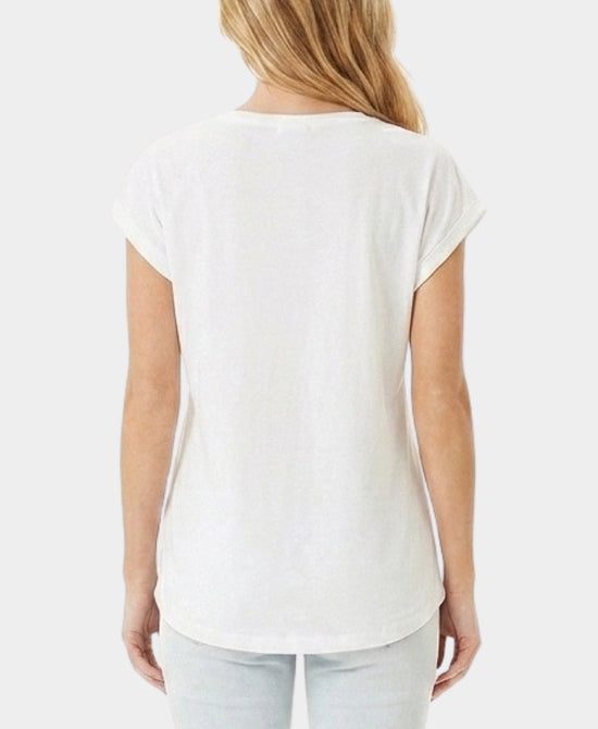
"Picked with Love" Tee w/ Hearts & Sequins in WHITE MULTI view 2