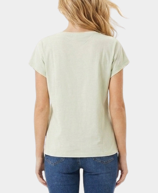 
Floral Tee w/ Crystals in MINT MULTI view 2