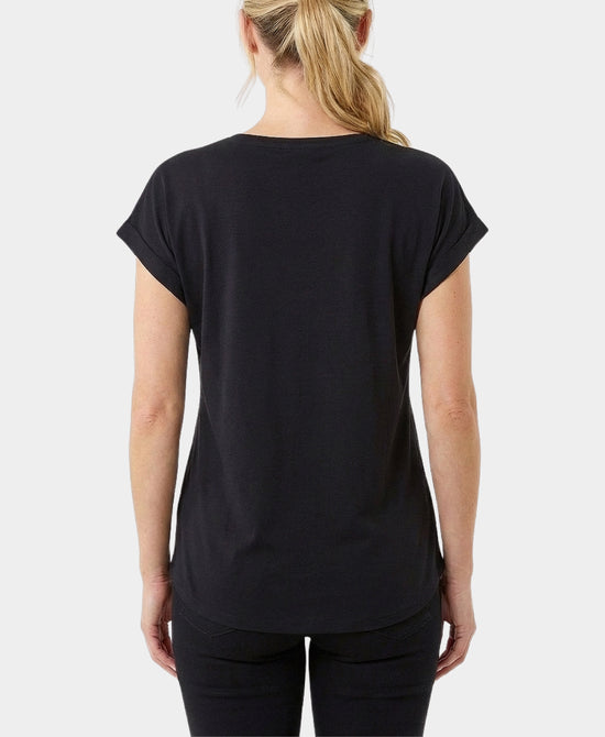 
Flower Tee w/ Sequins in BLACK MULTI view 2