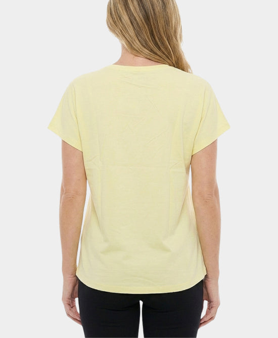 
Flower Tee w/ Sequins in YELLOW view 2