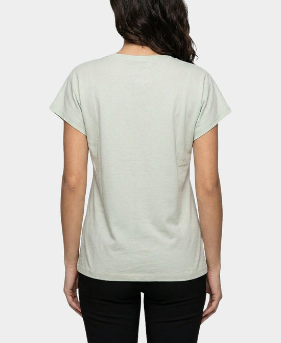 
Floral Tee w/ Gold in MINT view 2