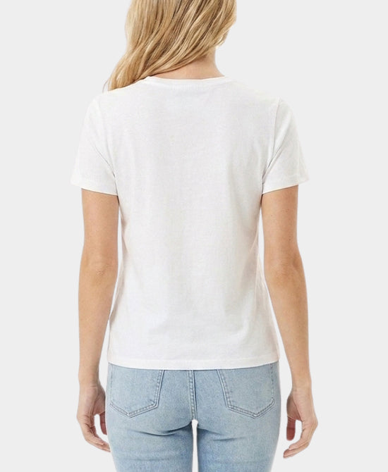 
Print Tee w/ Crystals in WHITE/BLUE view 2