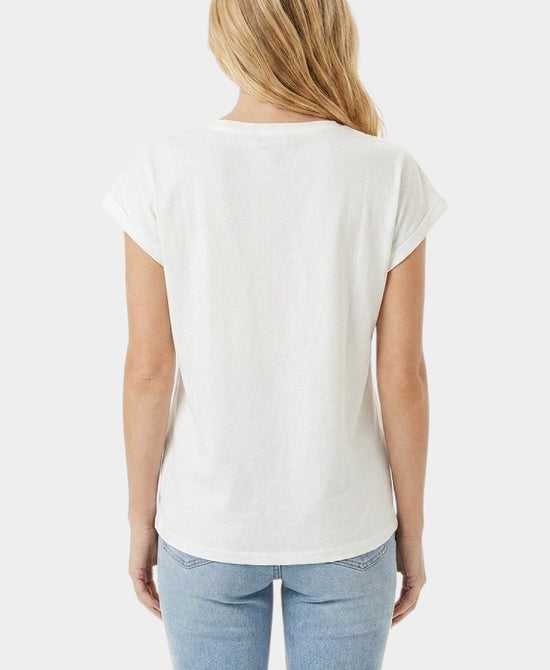 
Leopard Tee w/ Crystals in WHITE/BLACK view 2