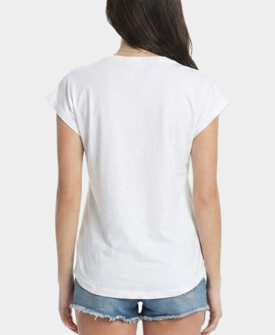 
"Rome" Tee in WHITE/PINK view 2