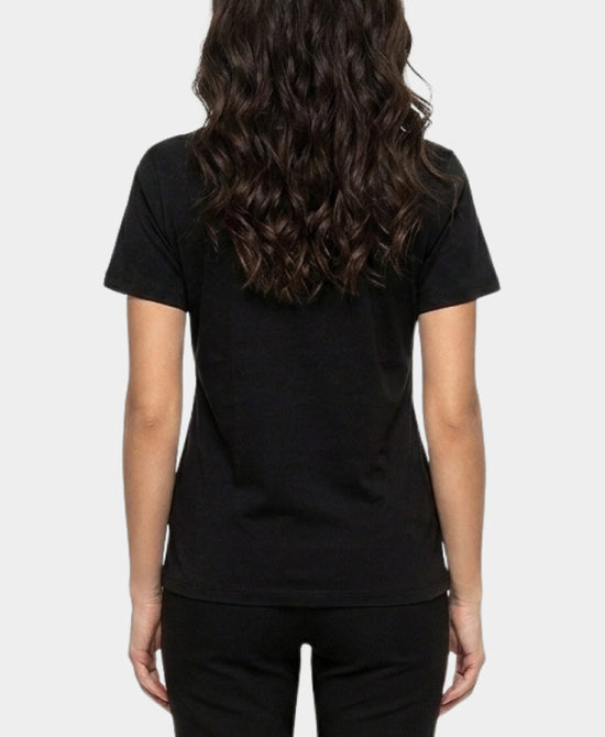 
"Don't Miss The Bloom" Floral Tee w/ Rhinestones in BLACK view 2