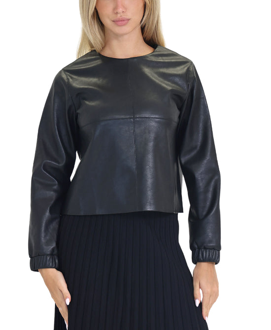 Faux Leather Top view 