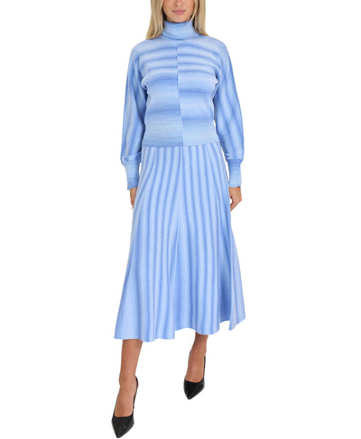 Ombre Printed Midi Skirt image 2