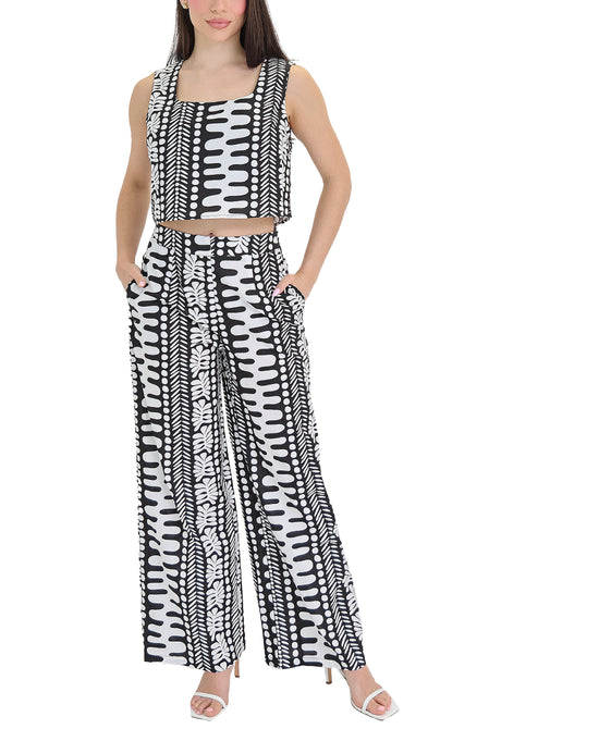 Printed Top & Pants Set- 2 Pc Set view 