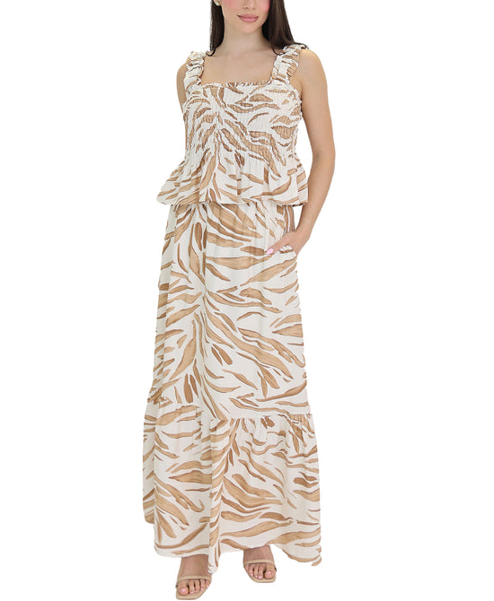 Printed Top & Skirt Set- 2 Pc Set view 
