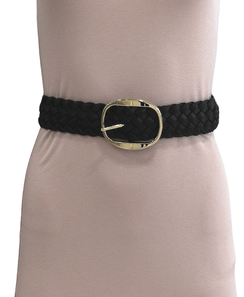 Leather Braided Belt w/ Oval Buckle – FOX display picture 3