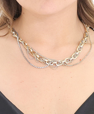 Braided Link Chain Necklace image 1