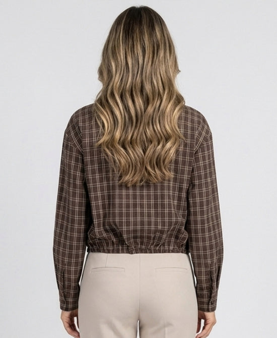 
Plaid Blouse in BROWN view 2