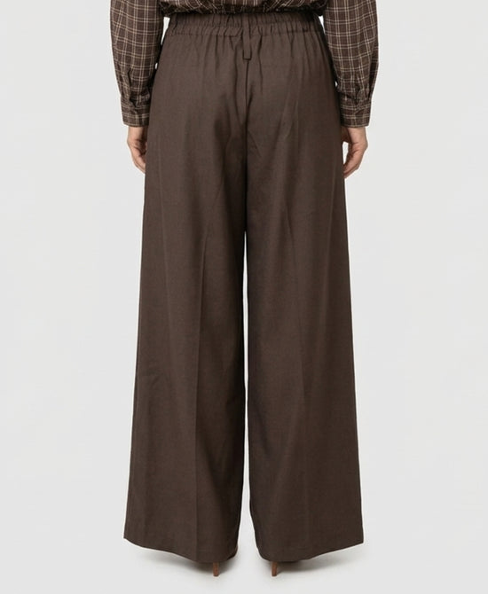 
Pleated Wide Leg Pants in BROWN view 2