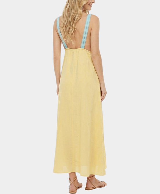 
Beaded & Embroidered Maxi Dress in YELLOW MULTI view 2