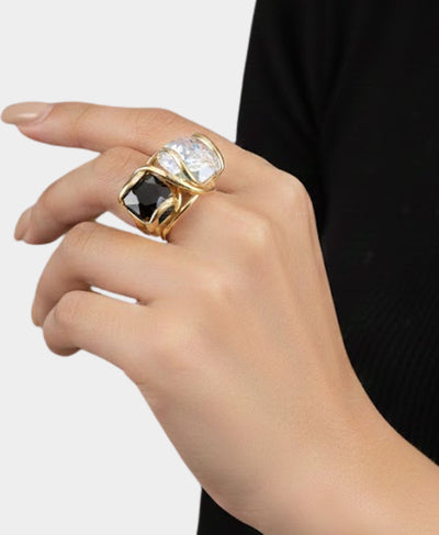 Genuine Double Crystal Ring image 1