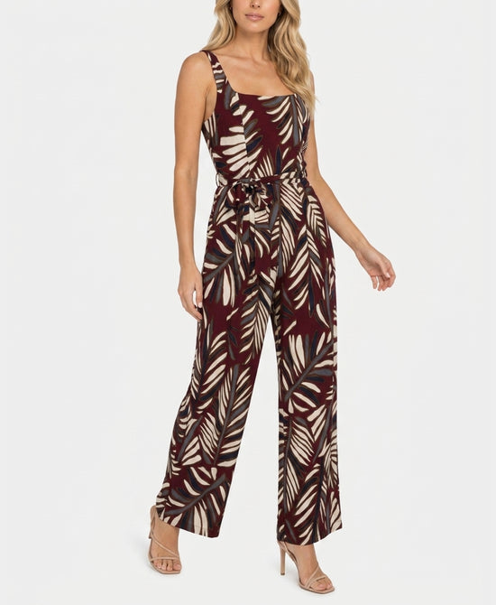 
Printed Jumpsuit in BURGUNDY MULTI view 1