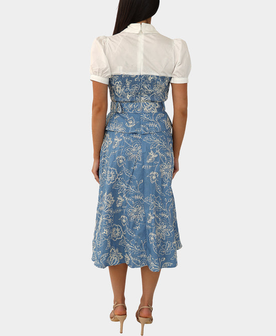 Embroidered Blouse & Skirt - 2 Pc Set view 2