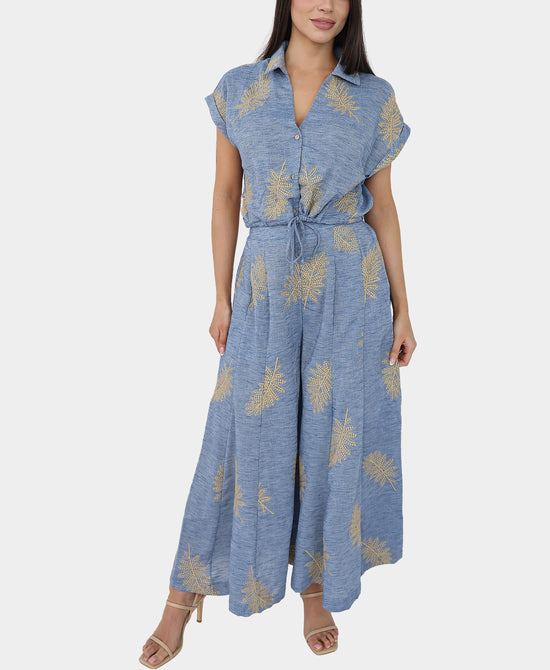 Embroidered Top & Pants - 2 Pc Set view 1