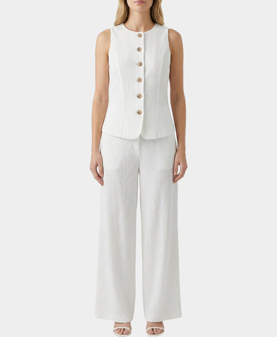 Textured Vest & Pants Set- 2 Pc Set view 1