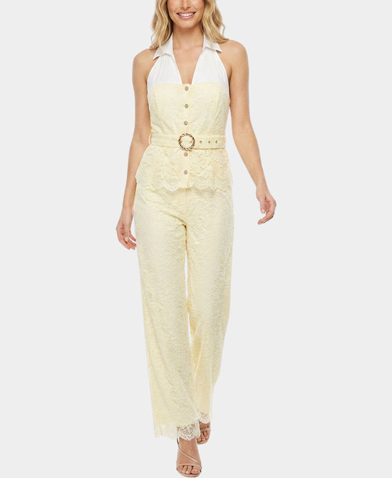 
Lace Top & Pants - 2 Pc Set in CREAM view 1