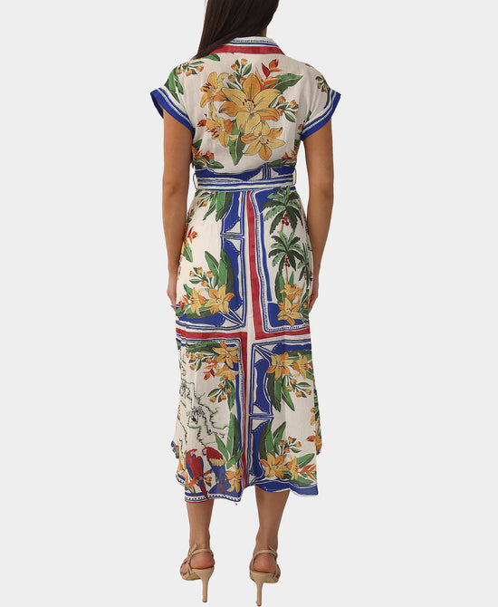 Floral Print Midi Dress view 2