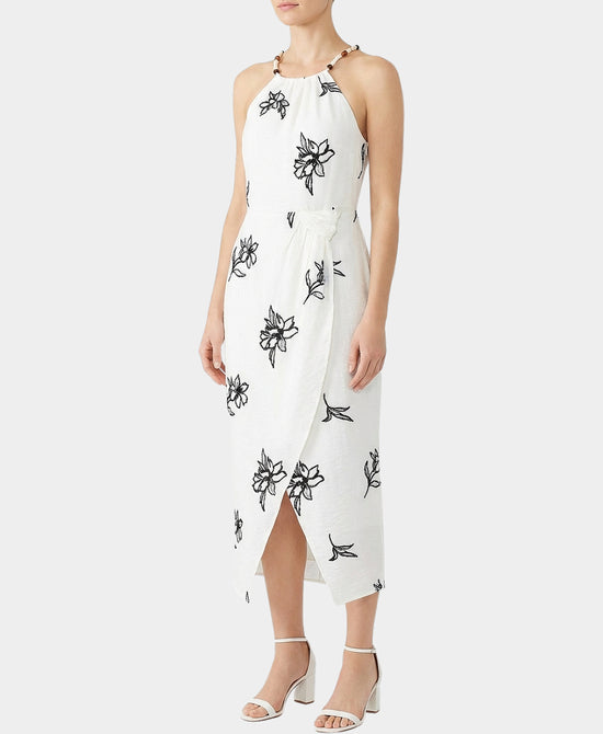 Embroidered Halter Dress view 1