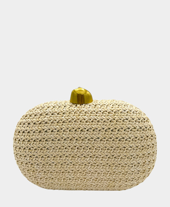 Woven Twist Front Clutch Bag view 2