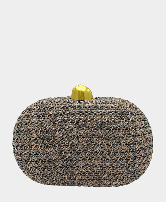 Woven Twist Front Clutch Bag view 2