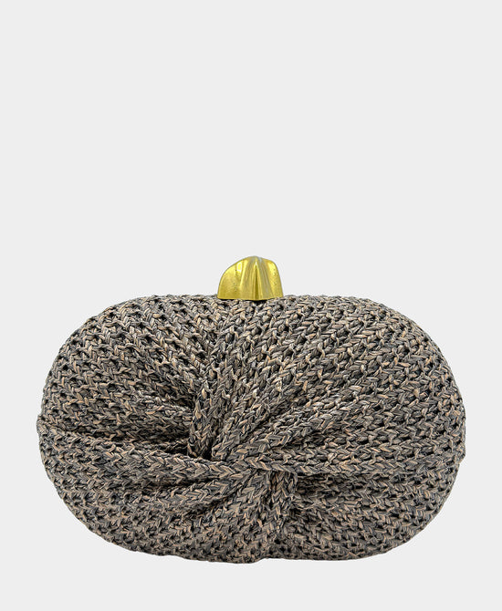 Woven Twist Front Clutch Bag view 1