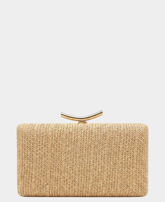 
Woven Clutch Bag in KHAKI view 1