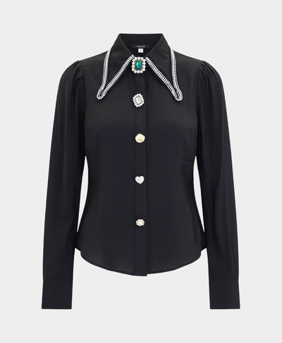 Blouse w/ Jewel Buttons image 2