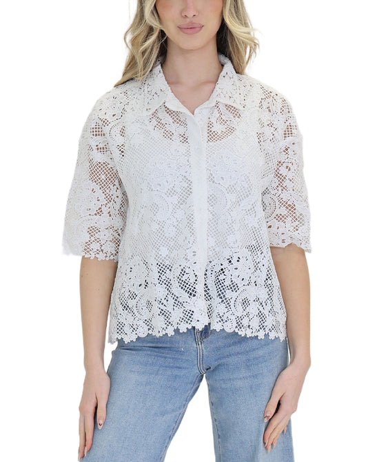 Crochet Lace Blouse view 