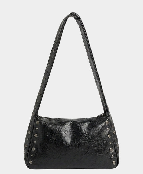 
Studded Shoulder Bag in BLACK view 1