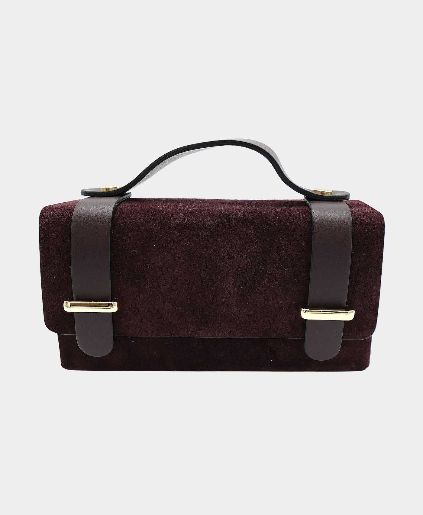 Small Suede Buckle Handbag view 1